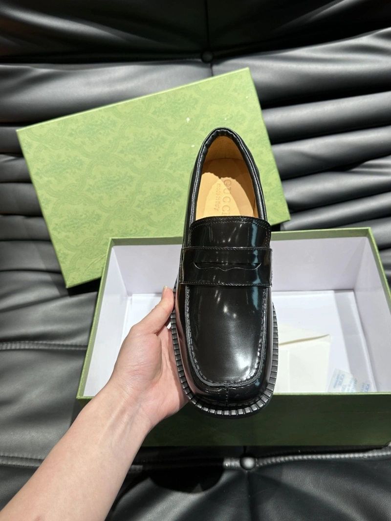 Trendy Gxccx Leather Shoes 165773