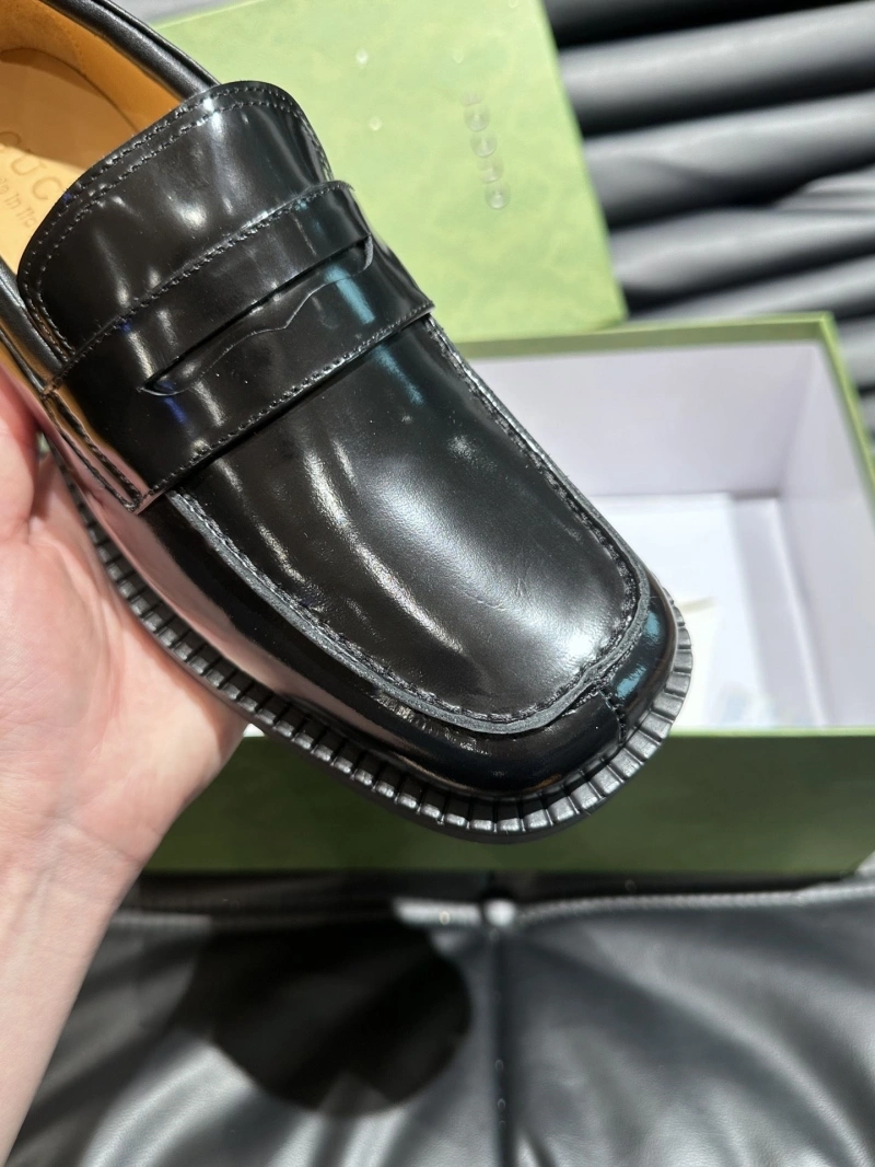 Trendy Gxccx Leather Shoes 165773