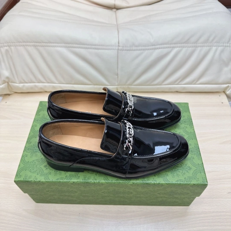 Trendy Gxccx Leather Shoes 166616