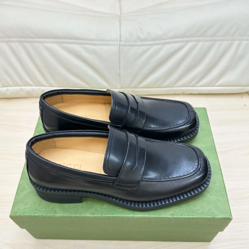 Minimalist Gxccx Leather Shoes 166609