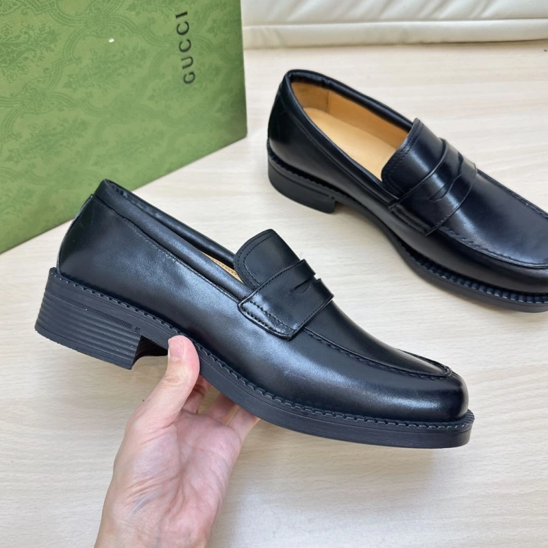 Minimalist Gxccx Leather Shoes 166609