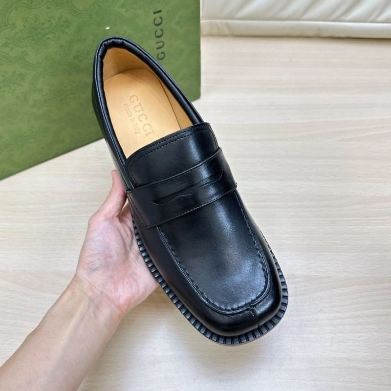 Minimalist Gxccx Leather Shoes 166609