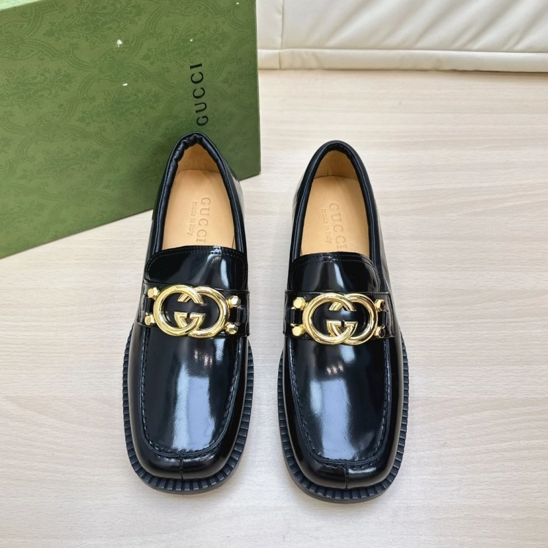 EyeCatching Gxccx Leather Shoes 166612
