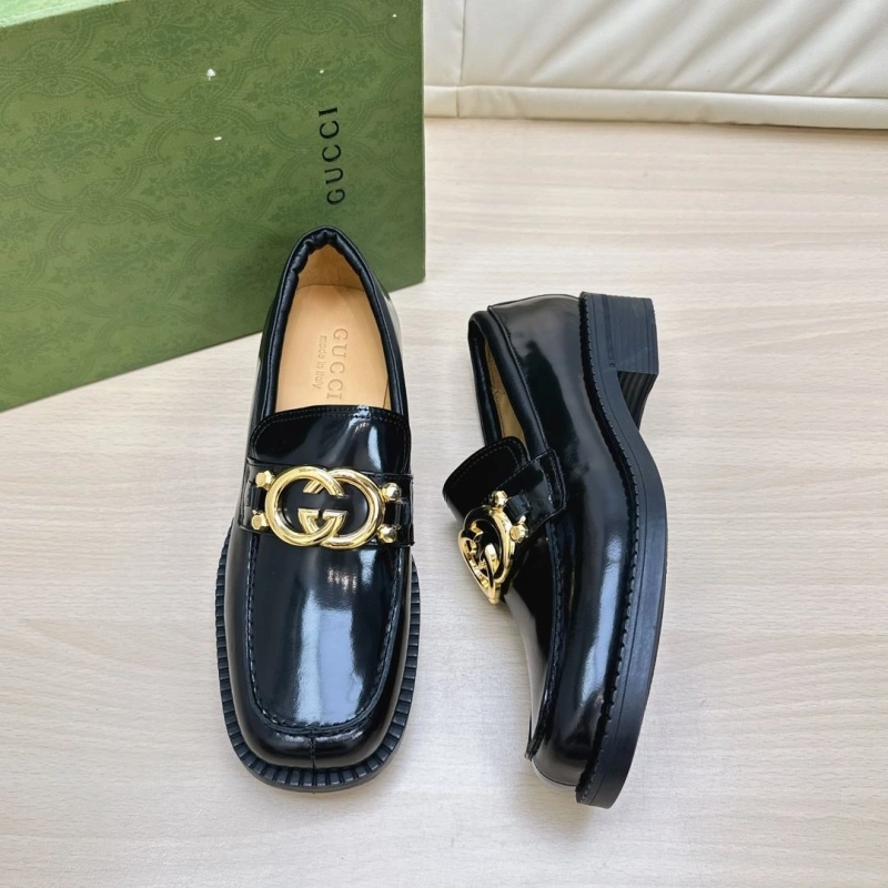 EyeCatching Gxccx Leather Shoes 166612