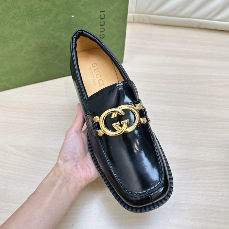 EyeCatching Gxccx Leather Shoes 166612