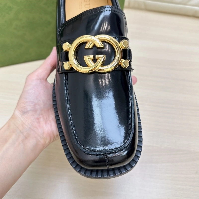 EyeCatching Gxccx Leather Shoes 166612