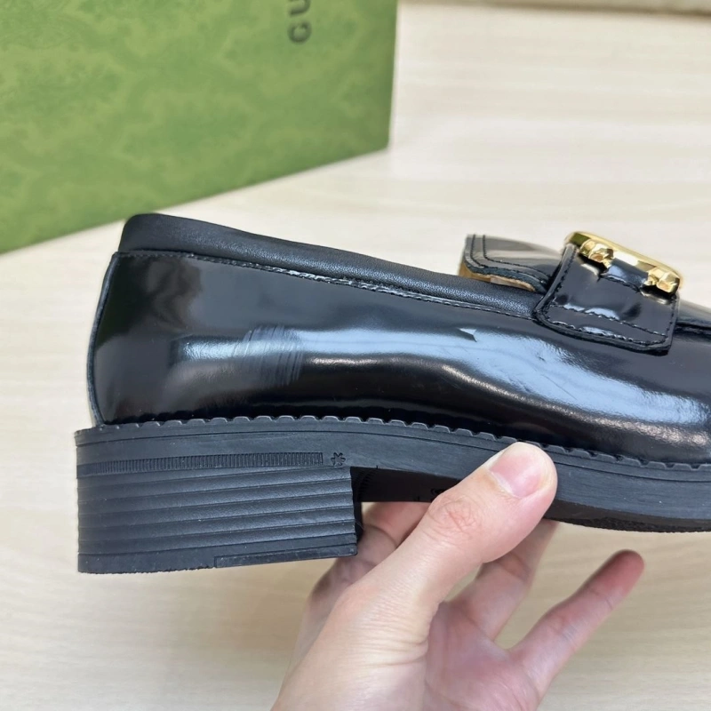 EyeCatching Gxccx Leather Shoes 166612