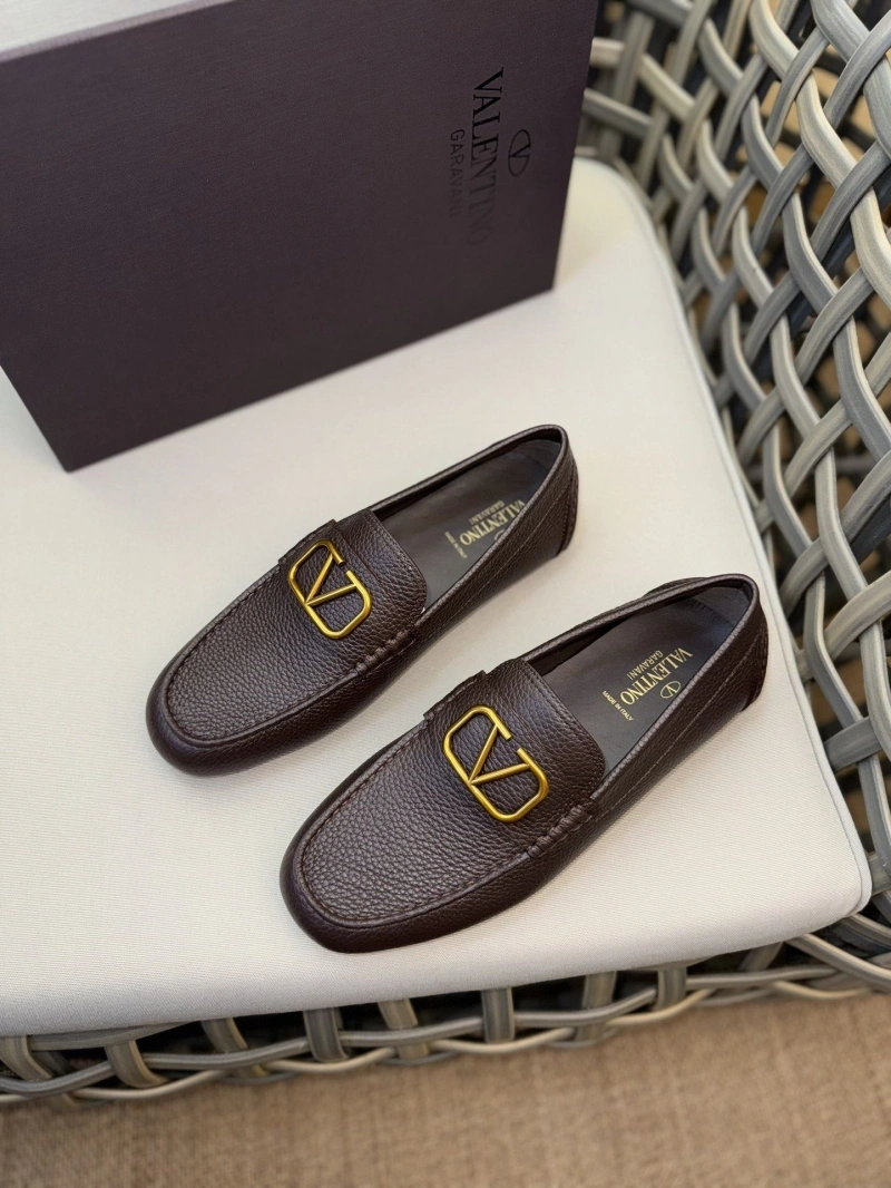 Versatile Vxlxntino Leather Shoes 233168