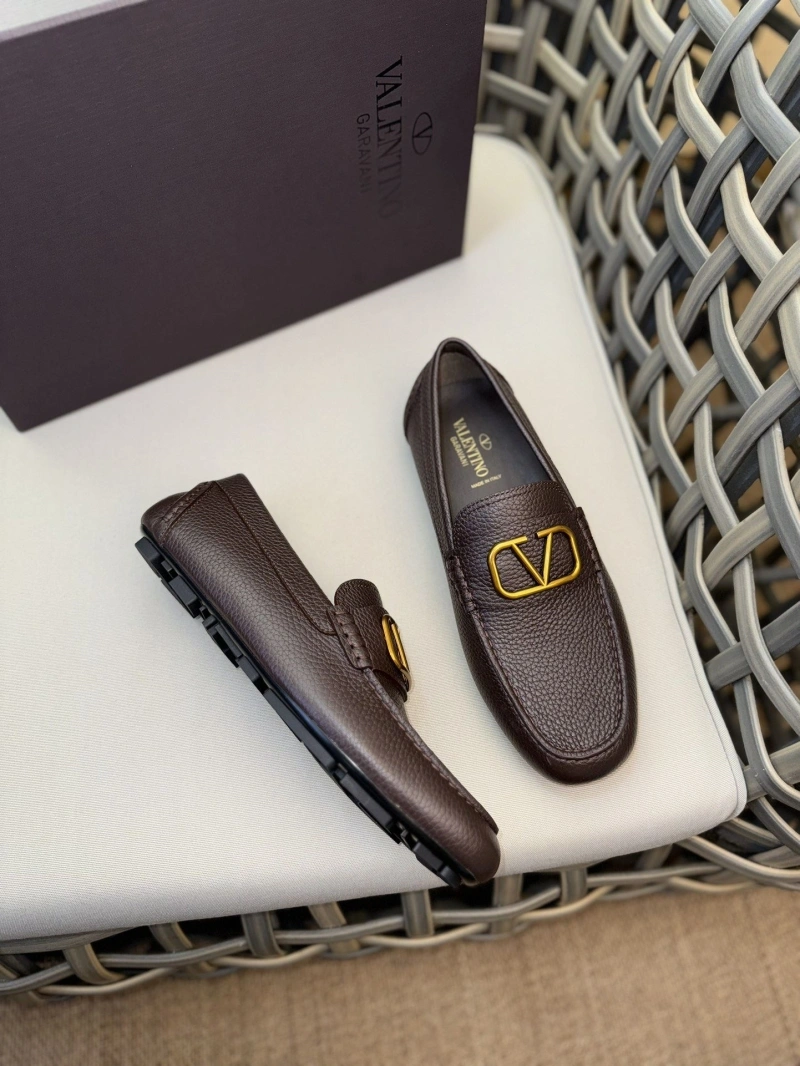 Versatile Vxlxntino Leather Shoes 233168