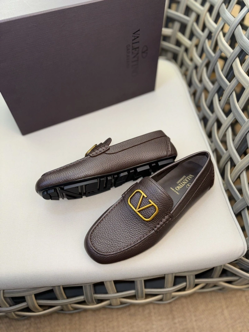 Versatile Vxlxntino Leather Shoes 233168