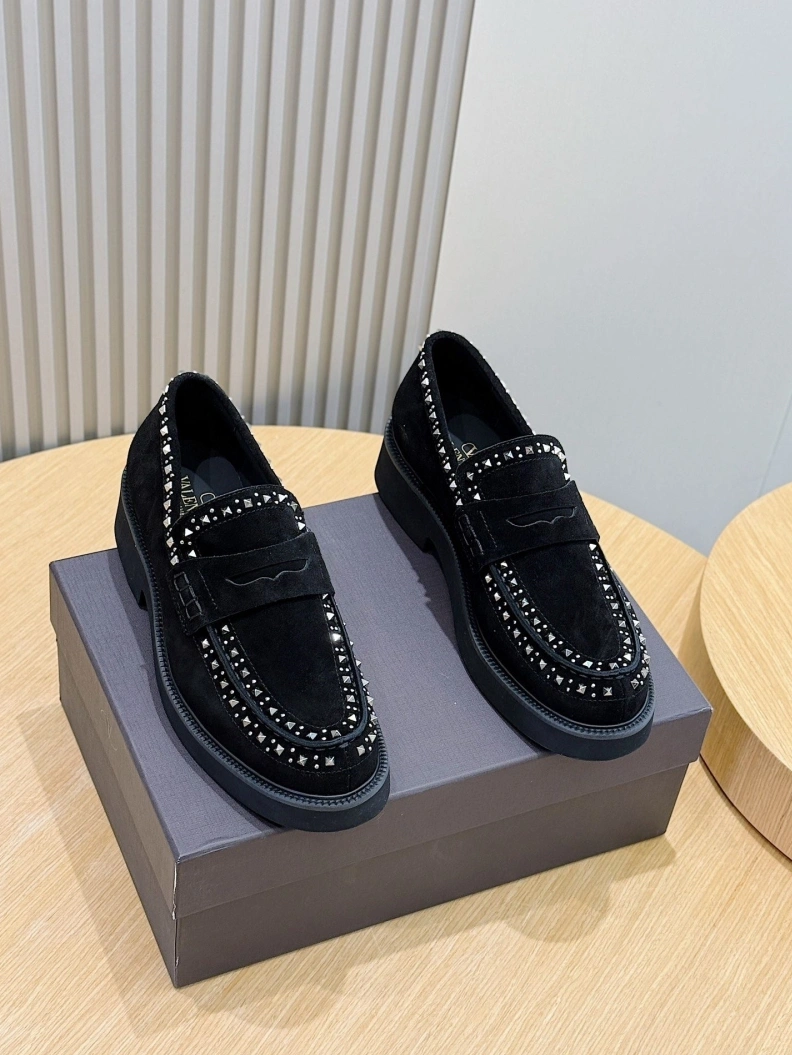 Practical Vxlxntino Leather Shoes 229189