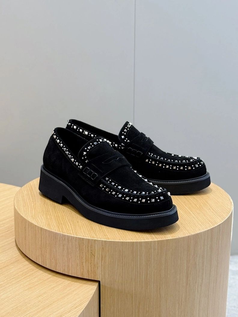 Practical Vxlxntino Leather Shoes 229189