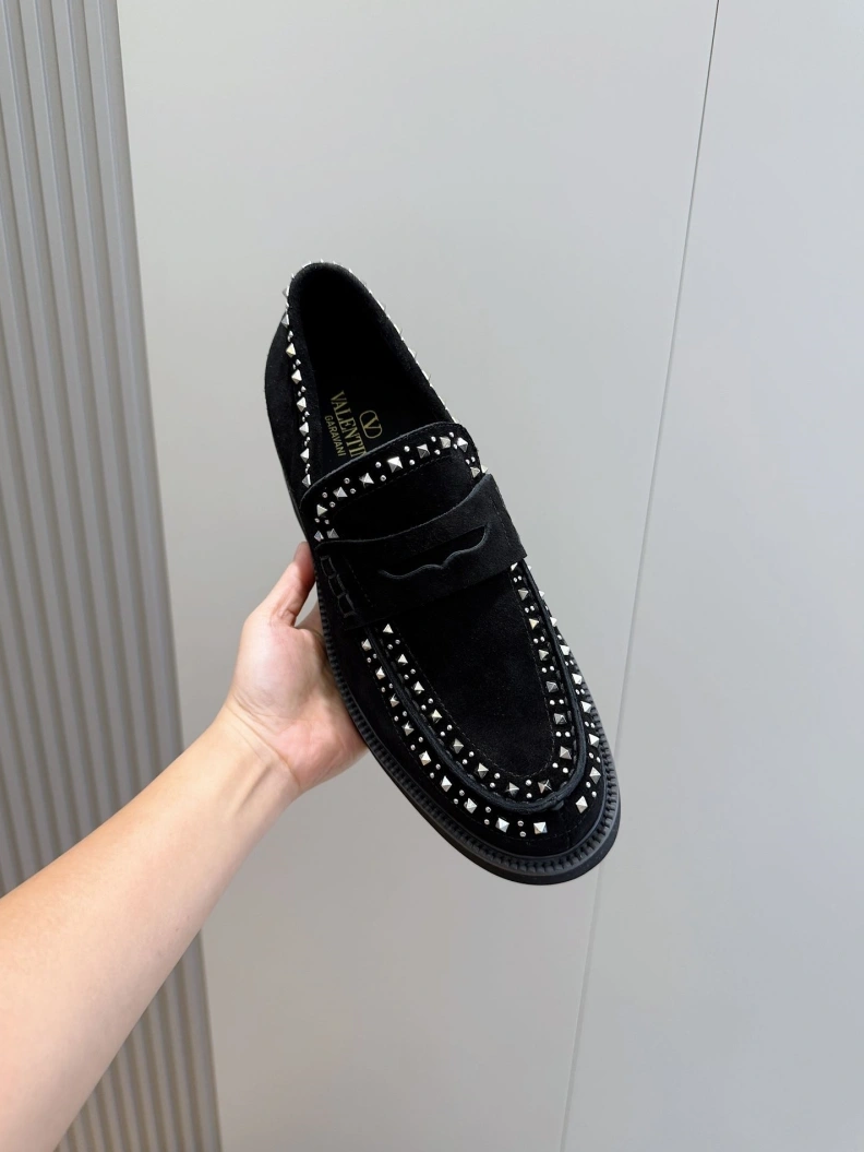 Practical Vxlxntino Leather Shoes 229189