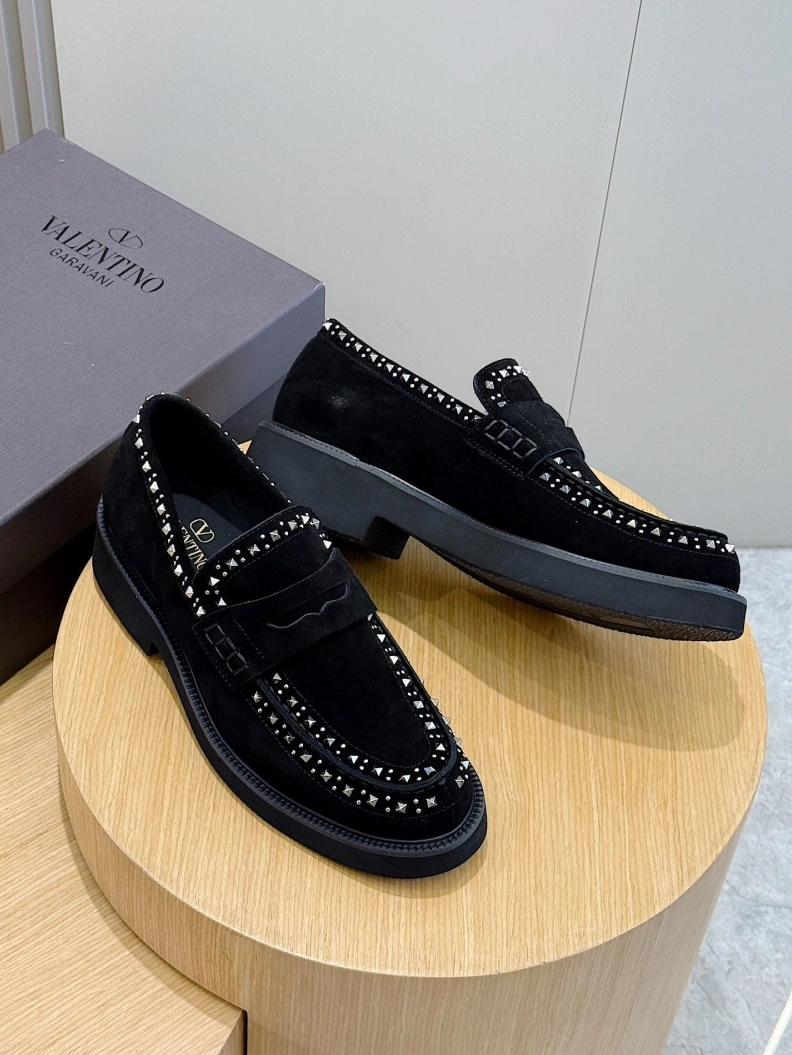 Practical Vxlxntino Leather Shoes 229189
