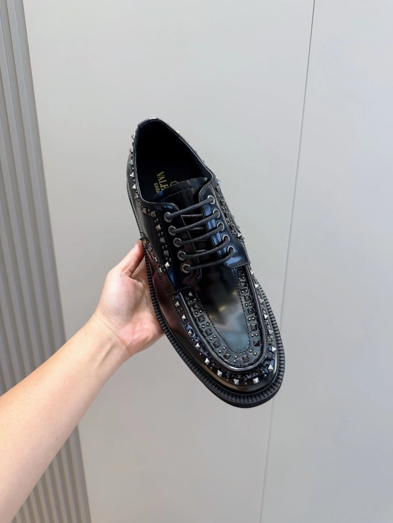 Trendy Vxlxntino Leather Shoes 229195