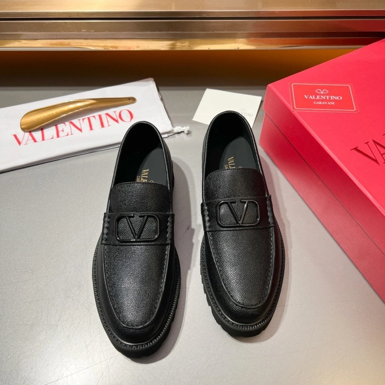 Breathable Vxlxntino Leather Shoes 229203
