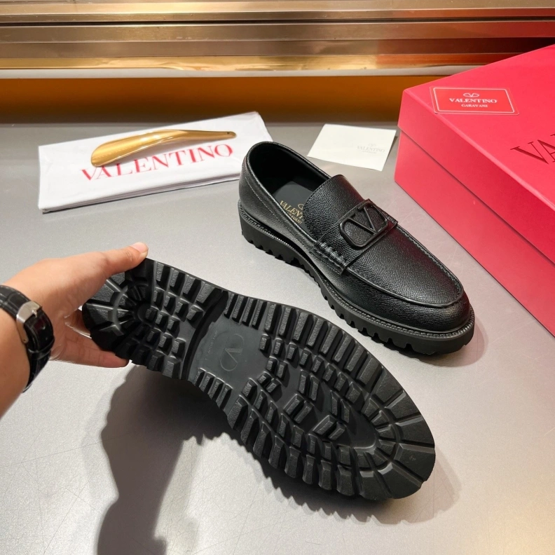 Breathable Vxlxntino Leather Shoes 229203