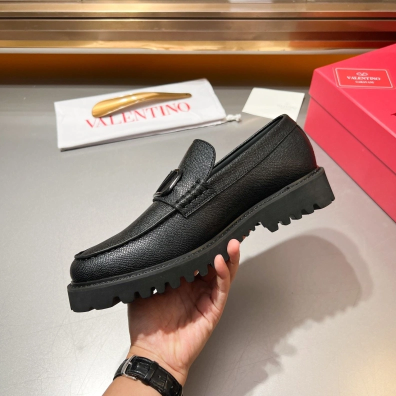 Breathable Vxlxntino Leather Shoes 229203