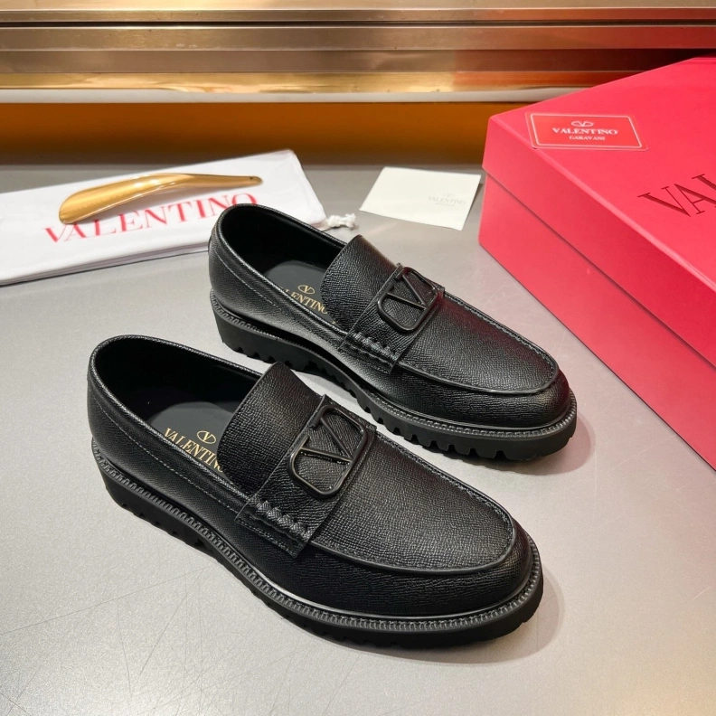 Breathable Vxlxntino Leather Shoes 229203