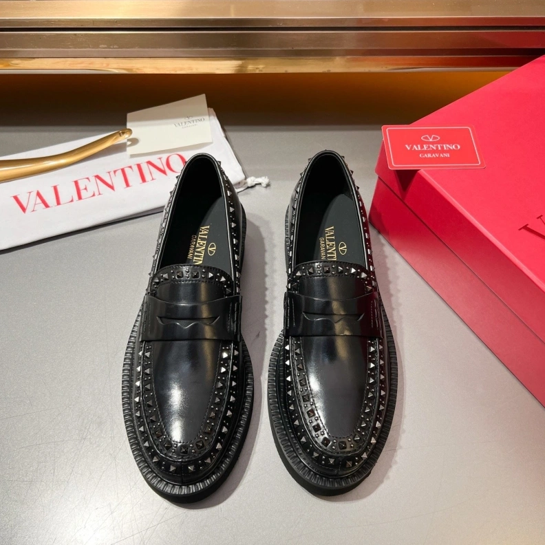 Modern Vxlxntino Leather Shoes 229194