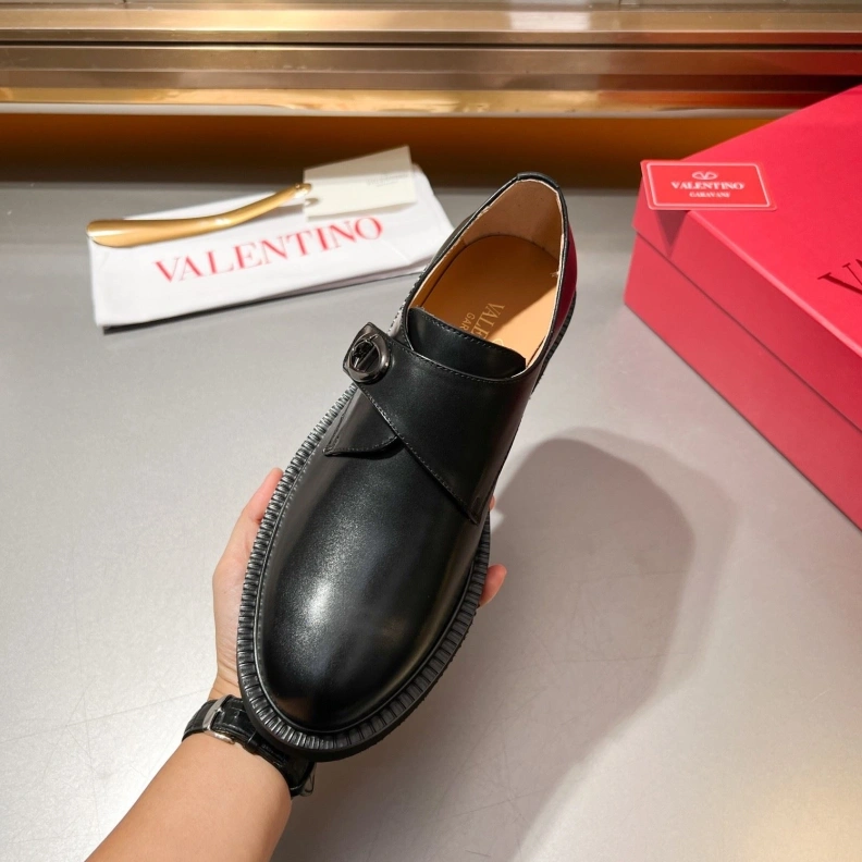 Compact Vxlxntino Leather Shoes 229185