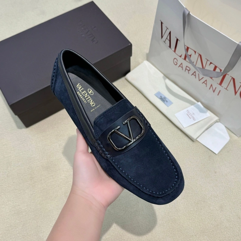 Sophisticated Vxlxntino Leather Shoes 229188