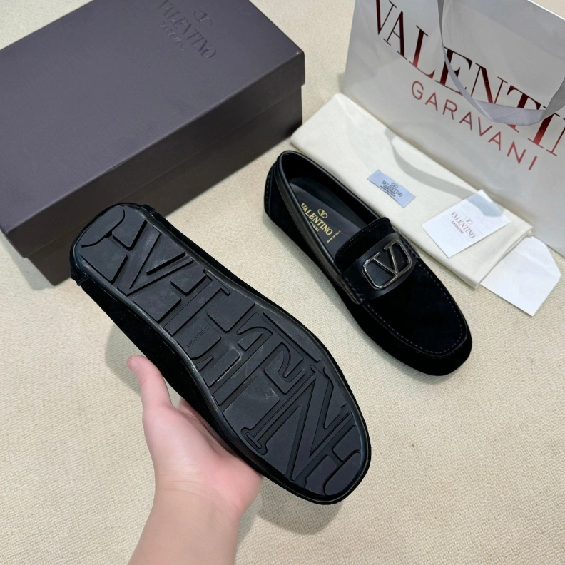 Refined Vxlxntino Leather Shoes 229183