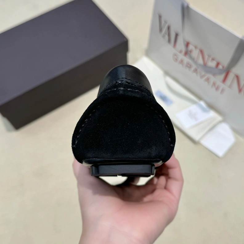 Refined Vxlxntino Leather Shoes 229183
