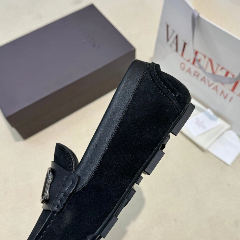 Refined Vxlxntino Leather Shoes 229183