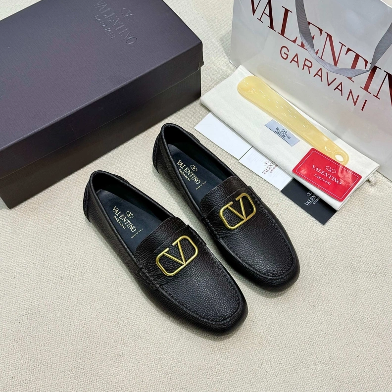 Sophisticated Vxlxntino Leather Shoes 229182