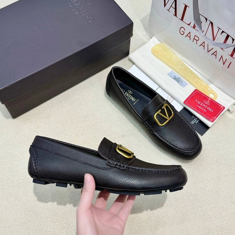 Sophisticated Vxlxntino Leather Shoes 229182