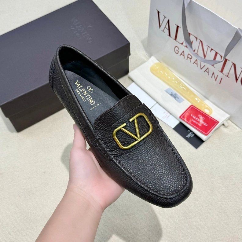 Sophisticated Vxlxntino Leather Shoes 229182