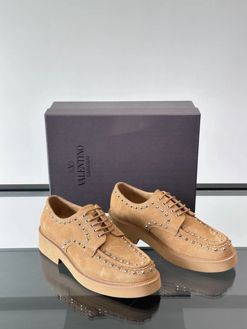 Vibrant Vxlxntino Leather Shoes 229181