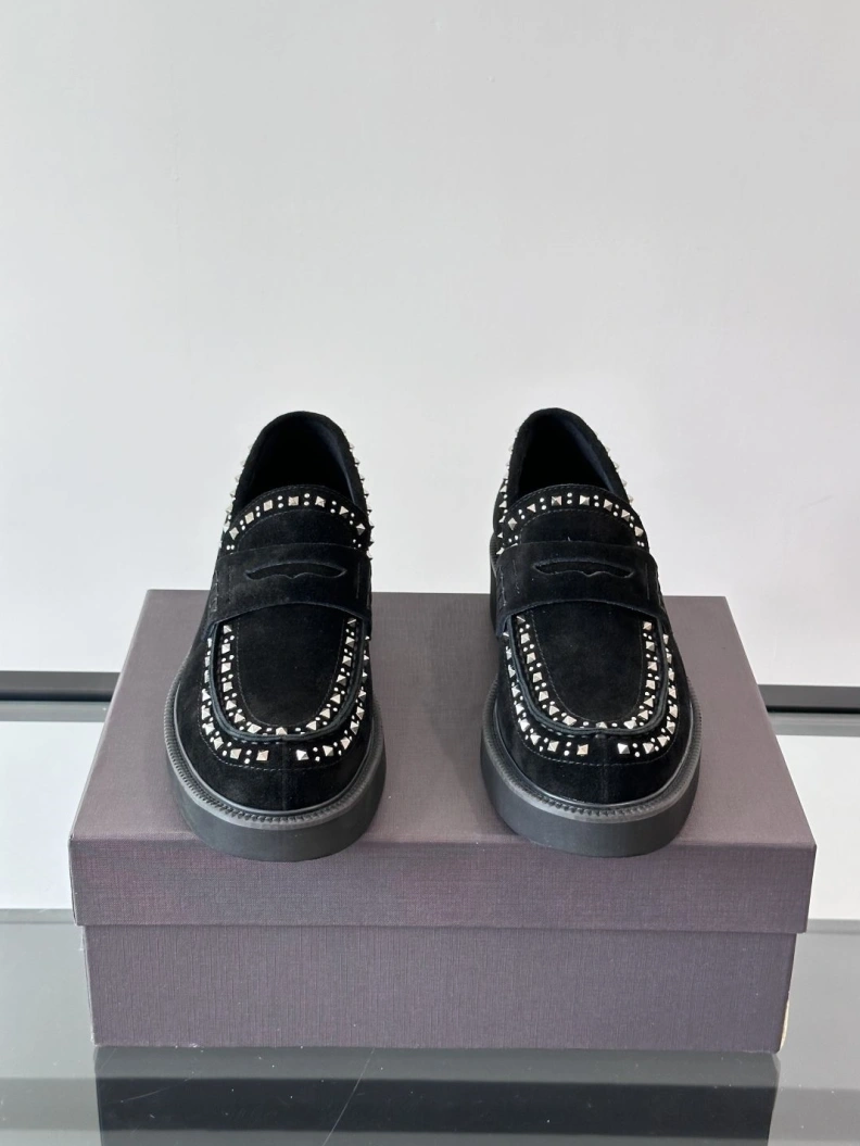 Stylish Vxlxntino Leather Shoes 229196