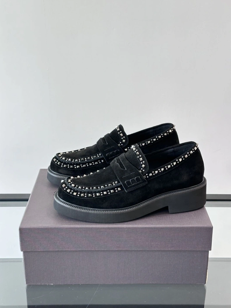 Stylish Vxlxntino Leather Shoes 229196