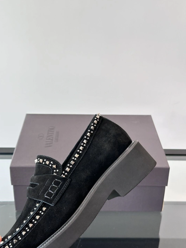 Stylish Vxlxntino Leather Shoes 229196