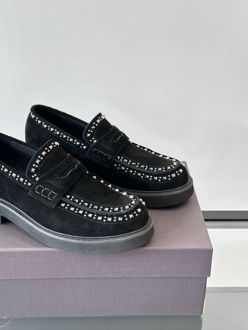 Stylish Vxlxntino Leather Shoes 229196