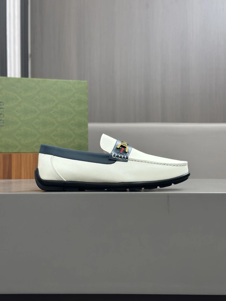 Trendy Gxccx Leather Shoes 155813