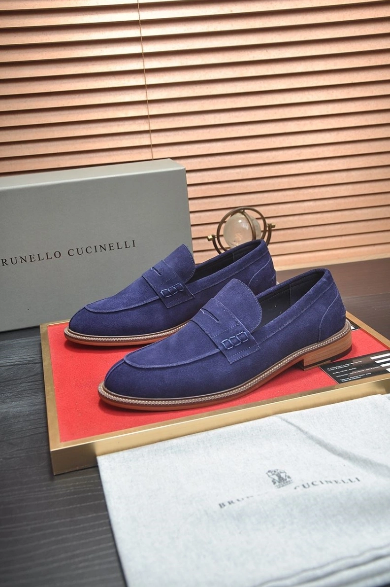 Bright Brxnxllo Cxcxnelli Leather Shoes 113507