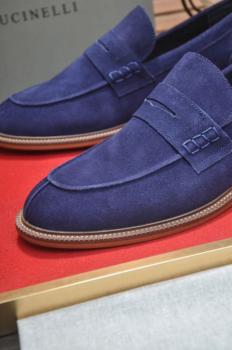 Bright Brxnxllo Cxcxnelli Leather Shoes 113507