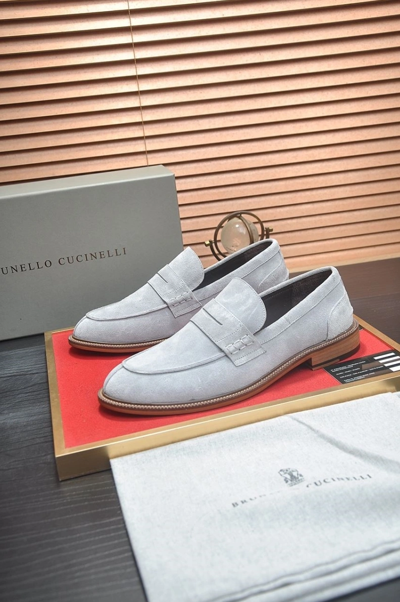 Brxnxllo Cxcxnelli Leather Shoes Fashionable 113508