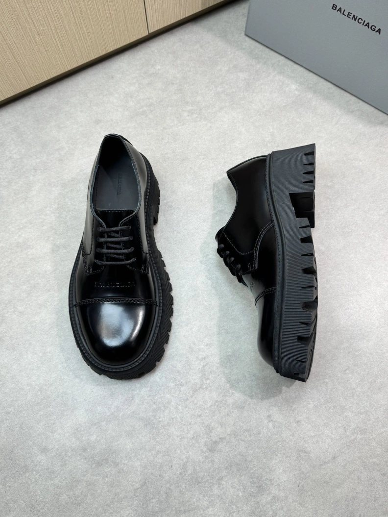 Bxlxnciaga Leather Shoes Flexible 109249