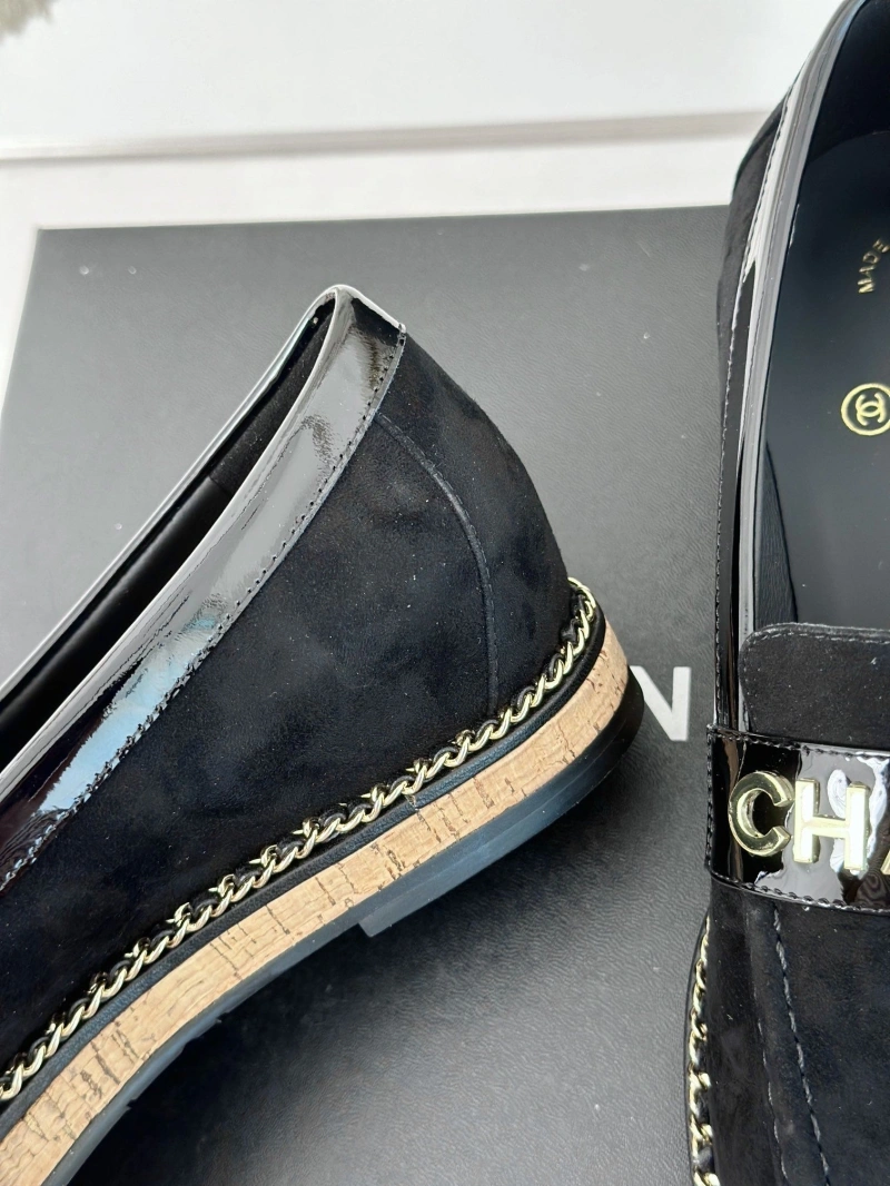 Bright Chxnxl Leather Shoes 125511