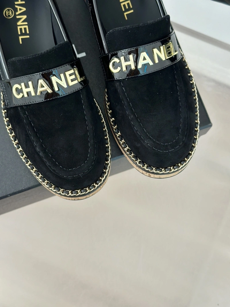 Bright Chxnxl Leather Shoes 125511