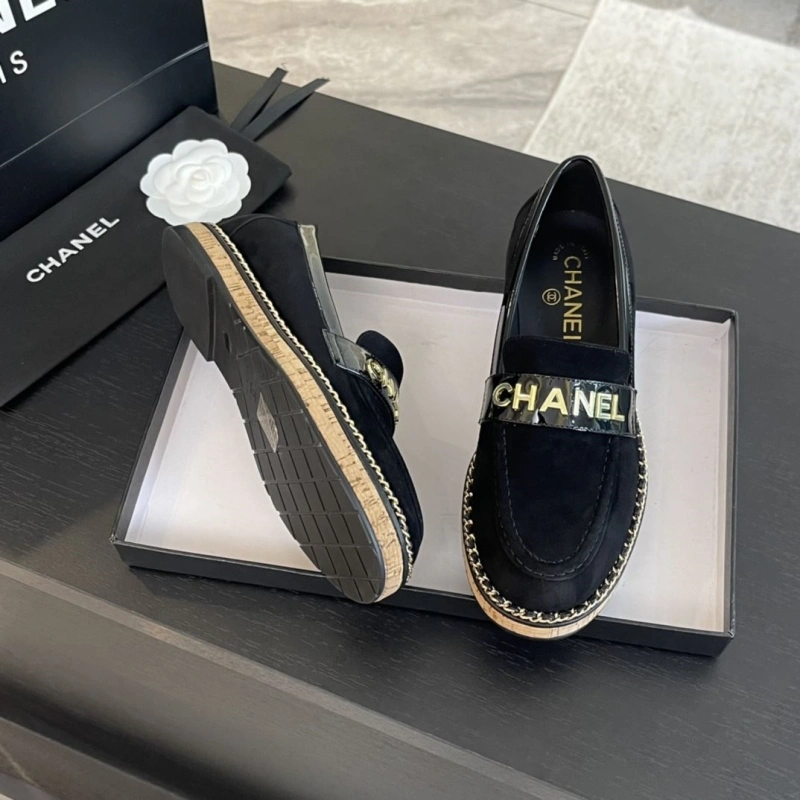 Trendy Chxnxl Leather Shoes 125502