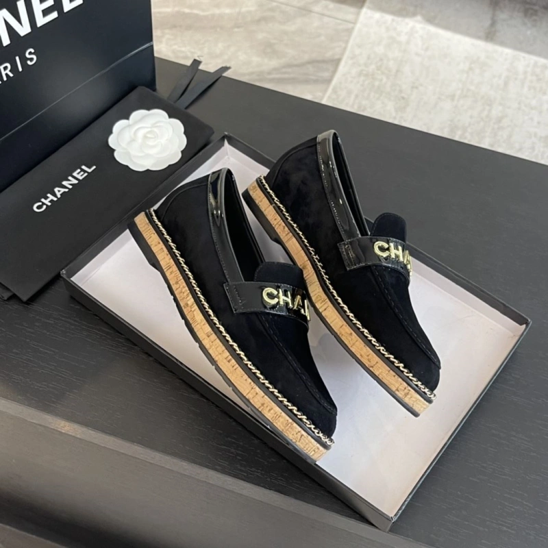 Trendy Chxnxl Leather Shoes 125502