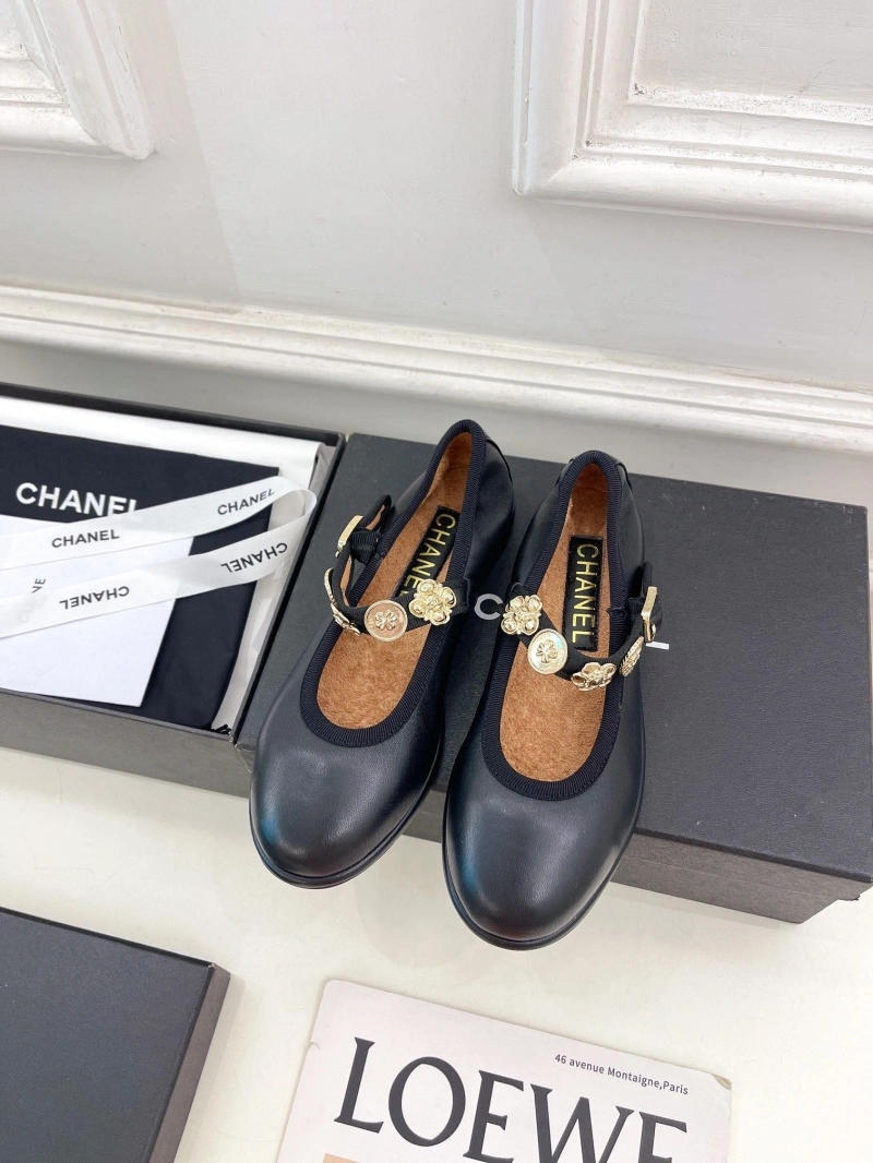 Bright Chxnxl Flat Shoes 125613