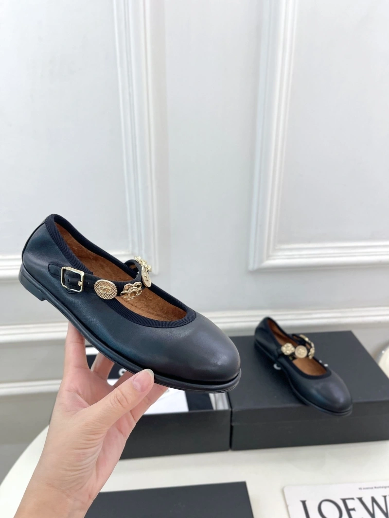 Bright Chxnxl Flat Shoes 125613