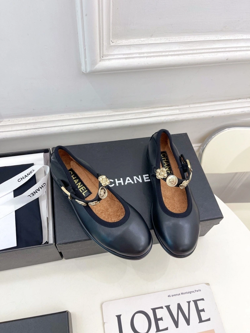 Bright Chxnxl Flat Shoes 125613