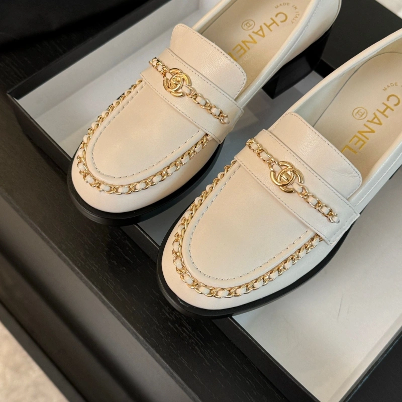 Soft Chxnxl Leather Shoes 125472